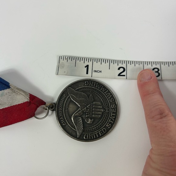 1994 United States Swimming Medal 2nd Place Women’s 200 Back - Picture 6 of 6